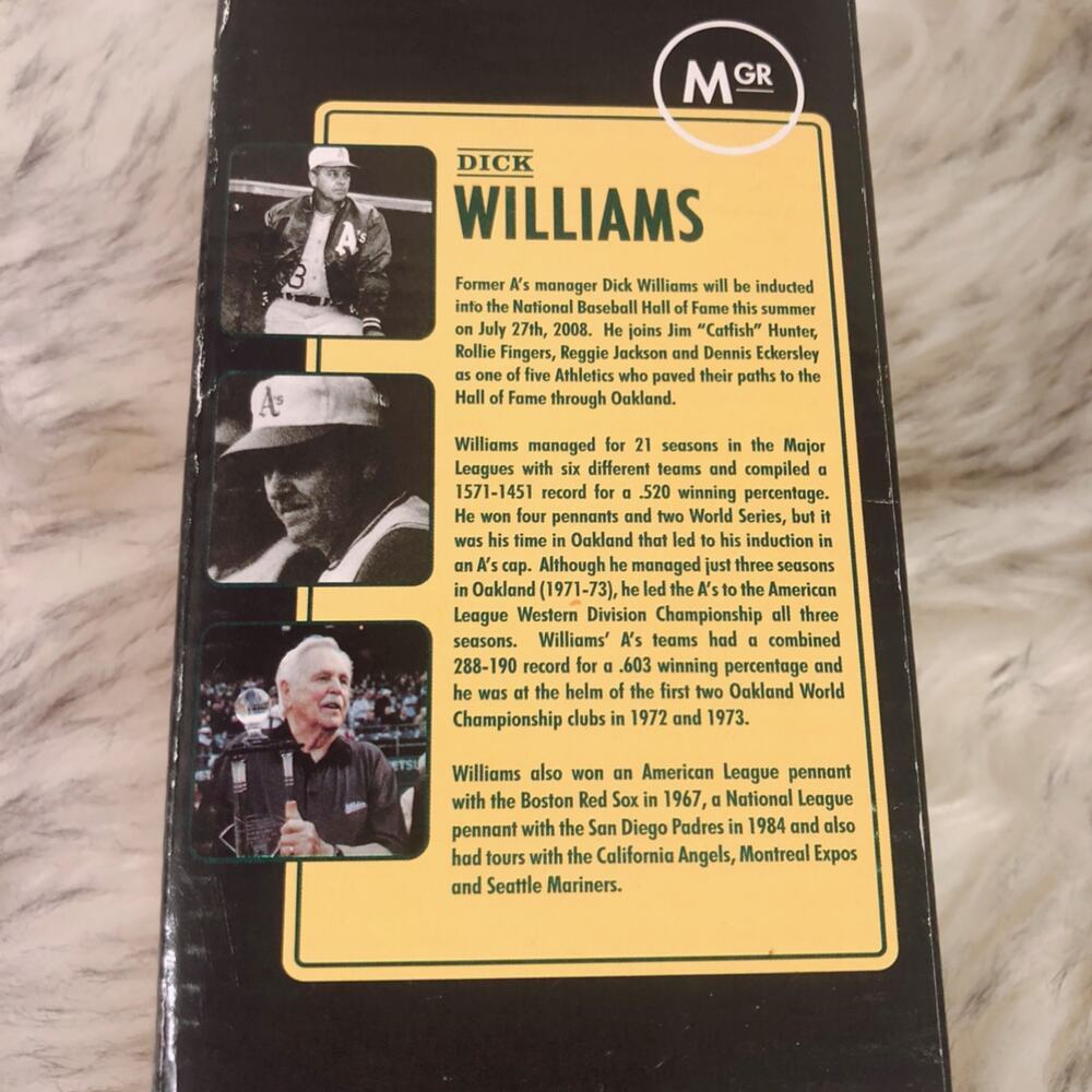 Oakland A's Athletics Dick Williams Bobblehead - Picture 13 of 14